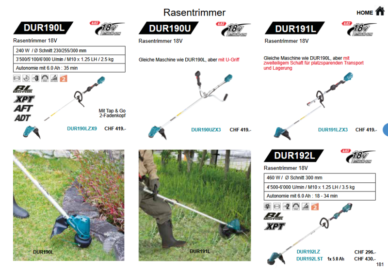 51. Makita Rasentrimmer & Freischneider